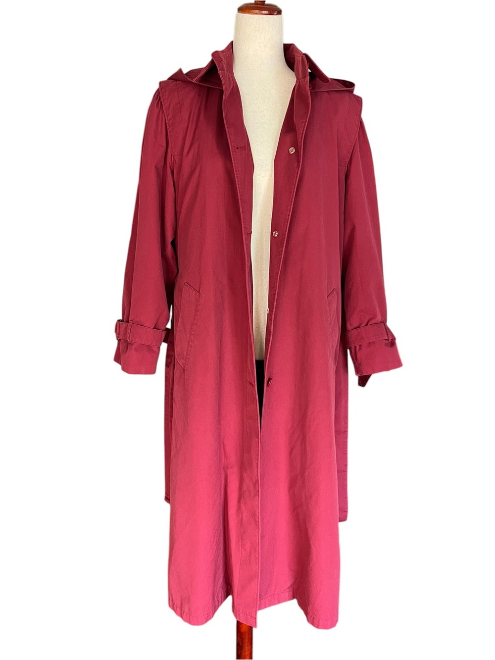 vintage Misty Harbor hooded all-weather trench coat